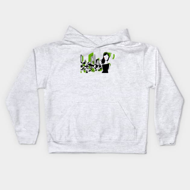 Central Park - New York Kids Hoodie by covostudio